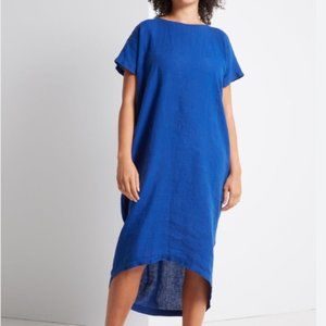 Black Crane Pleated Cocoon in Royal